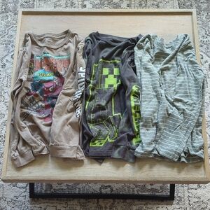 Sonoma Long Sleeve Tees Brown Gray Casual